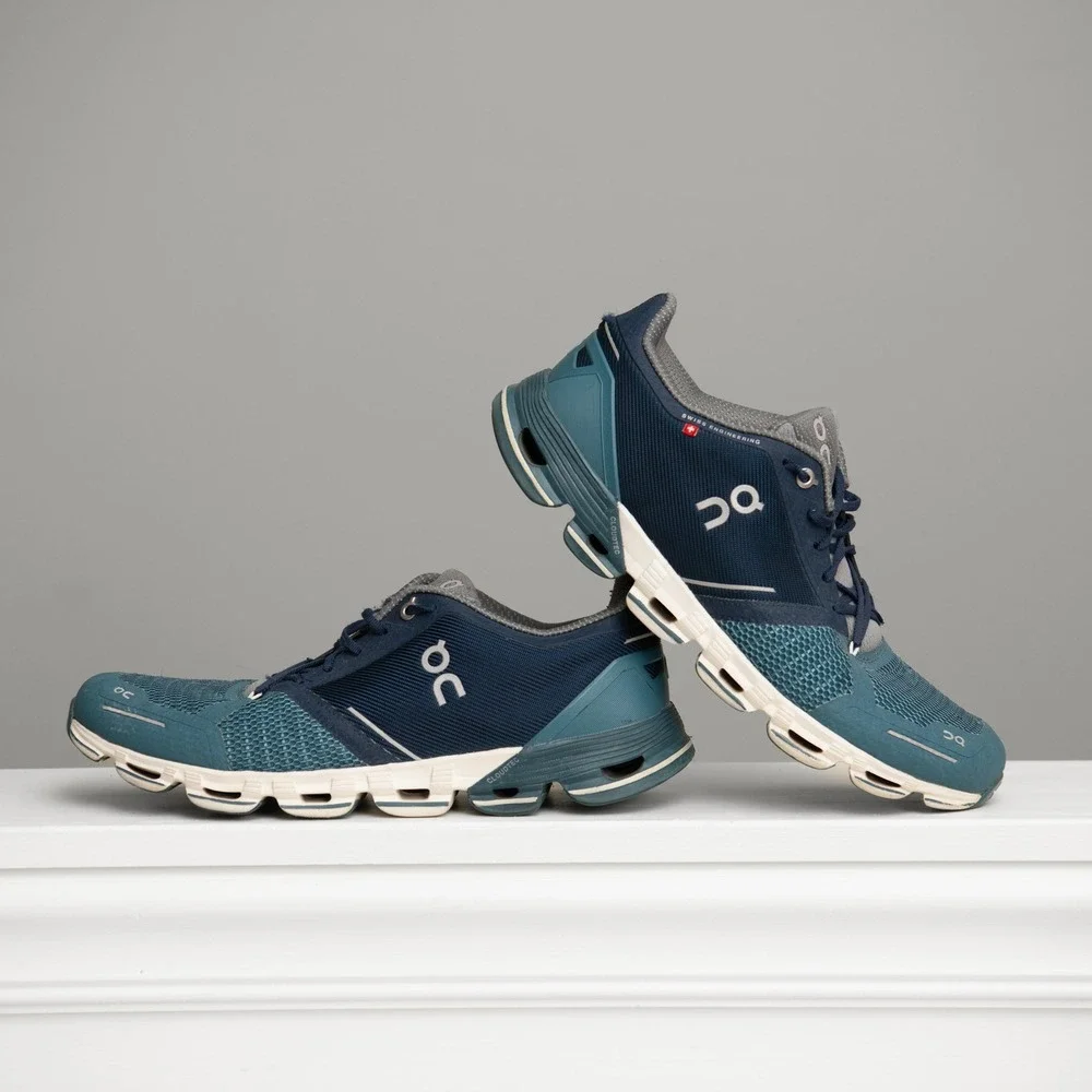 On Cloudflyer W11/M9.5 Blue Teal Running Shoes Sneakers Athleisure Performance